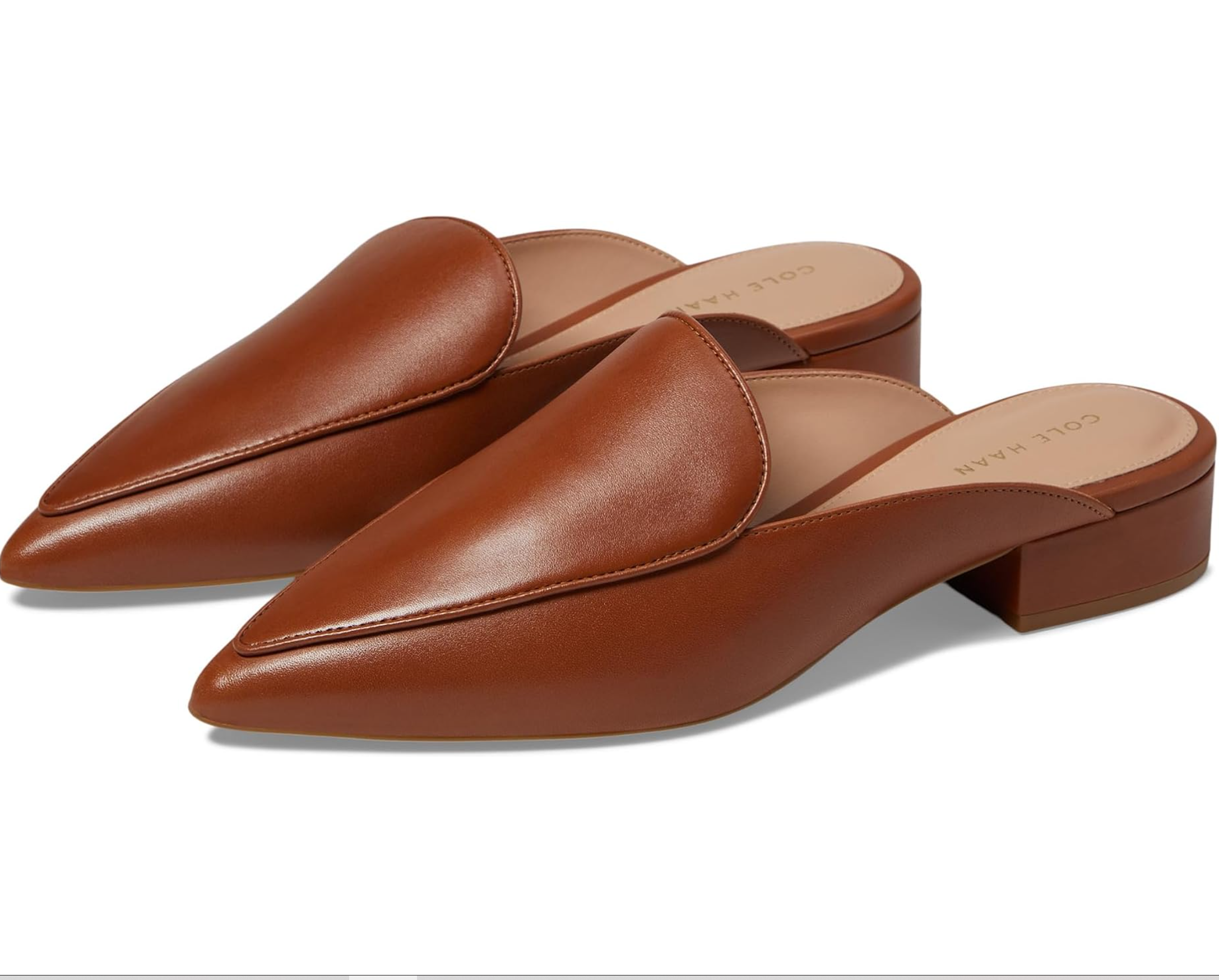 Cole Haan Women's Piper Leather Mules - Chestnut British - Size 9 - Bellso
